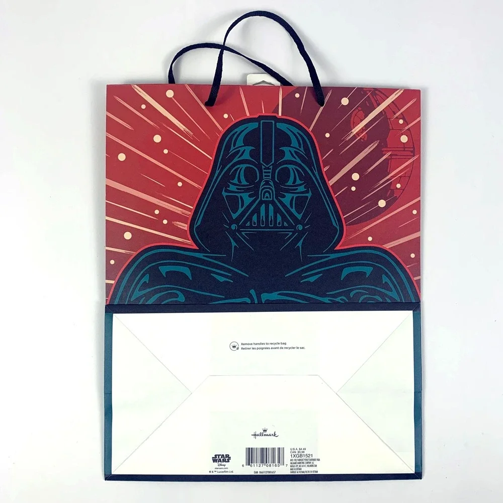 Hallmark Star Wars Paper Gift Bag‎ Darth Vader Merry Sithmas Death Star Holiday